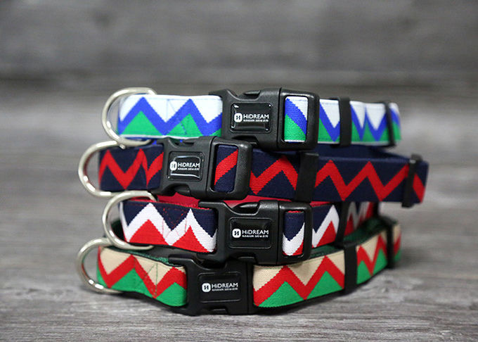 1" Polyester Dog Collar Custom Heavy Duty Woven Elastic Christmas Dog Collar Xl Xs Xxl