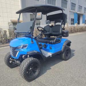 Quality Steel Frame Electric 2 Seater Golf Cart 60V Self Compensating Rack Pinion Steering wholesale