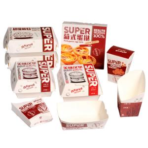 Quality Custom Disposable Food Grade Eco Friendly Food Packaging Burger Box wholesale