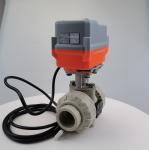 1.6MPa PPH UPVC Electric Actuated Ball Valve Wear Resistance mini motor valve