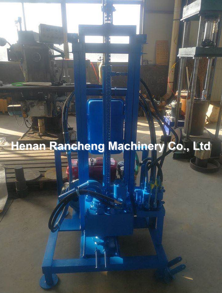 Hydraulic Cylinder Portable Water Well Drilling Machine 100m Deep 51mm Drill Dia