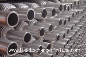 Quality Aluminum Muff Tubes (1100 / 1060 / 6063 ) , Extruded MONO METAL Air Condition Fin Pipe wholesale