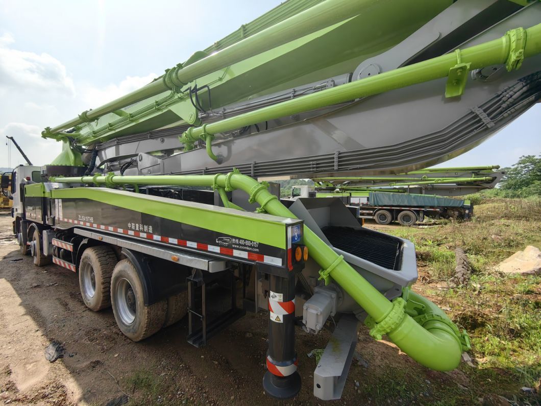 2020 Zoomlion 49m Used Concrete Pump Truck Heavy Equipment Concrete Boom Pump