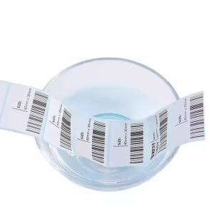 Quality Custom White Sticker Thermal Label Self Adhesive Blank Thermal Sticker wholesale