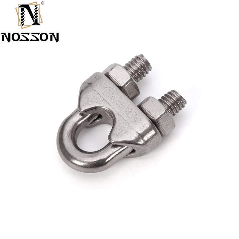 Customized Metric Measurement System M2-M50 Marine Grade 304 Stainless Steel Wire Rope Cable Clip Clamp