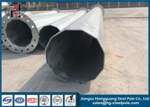 Quality Hot Dip Galvanization Steel Tubular Pole For Electric Distribution Equipment wholesale