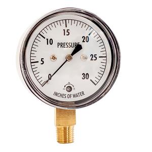Quality Mbar Vacuum 4 Inch SS Case 30 IWC Capsule Pressure Gauge 1/8 BSP wholesale