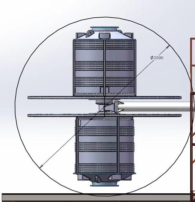 Tower Roto Molding Machines ，Three-arm rotaty molding machine，Plastic forming machineFree-standing turret rotoplastic machine，