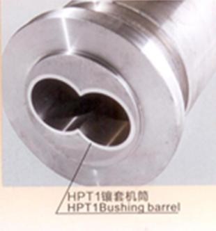 Durable PVC Plastic Extruder Spare Parts , Bimetallic Screw Barrel 0.015mm Straight