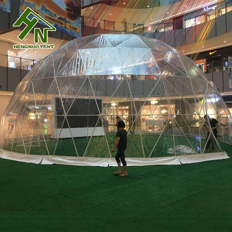 Outdoor Shelter Plastic Big Dome Tent For Promotion Events Diameter 45m