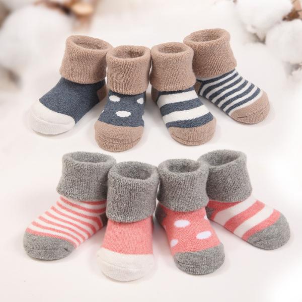 Top quality fashion knitted terry supersoft AZO-free lovely cotton socks for
