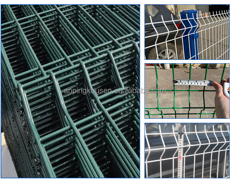 Security Fence 3D Welded Curved Panel with Powder Coating and Hot Dipped Galvanized