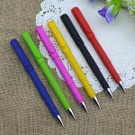 Gel pen,Promotional gel-ink pen with cap, iridescent rubber gel-ink pen