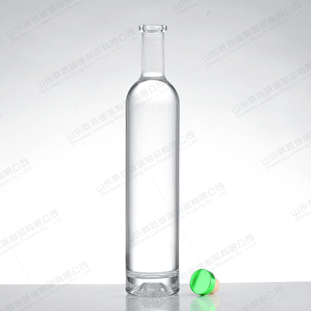 Custom Crystal Glass Wine Bottles 500ml 750 ml for Hot Stamping and Roll On Sealing