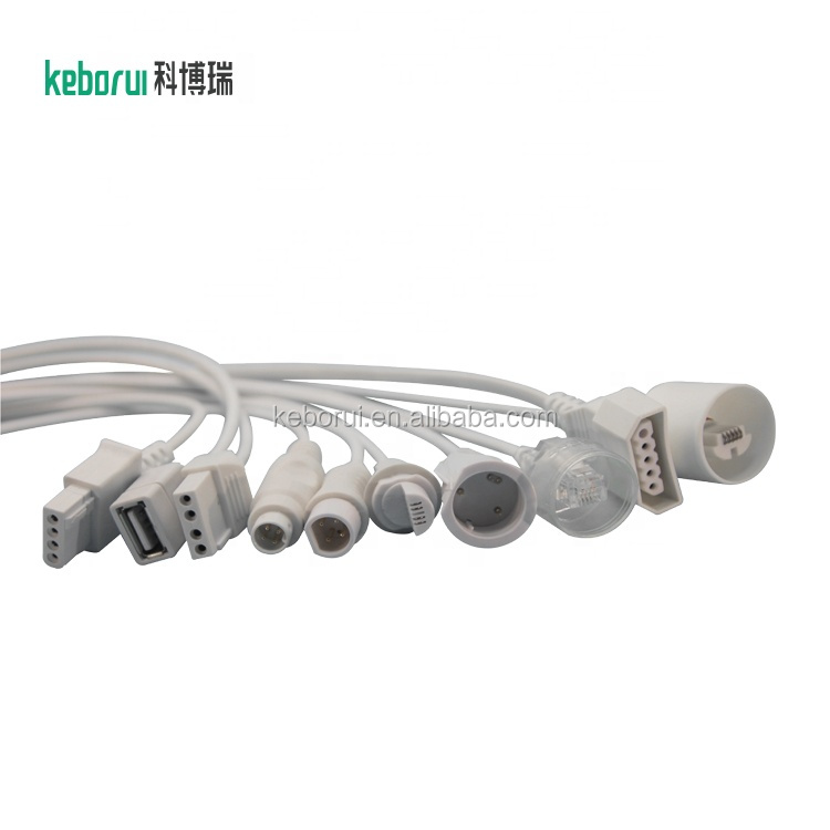 Medical 35cm Disposable IBP Transducer Cable PVC Utah Transducer Cable