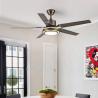 Buy cheap 220V Home Ceiling Fans 52 Inch Five Metal Blade Ceiling Fan With Light from wholesalers