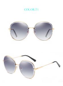 Quality UV400 TAC Retro Metal Polarized Sunglasses 60MM Lens Frame Engraving wholesale
