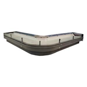 Quality Large Display Area Deli Display Fridge Fresh Meat Refrigerated Showcase wholesale