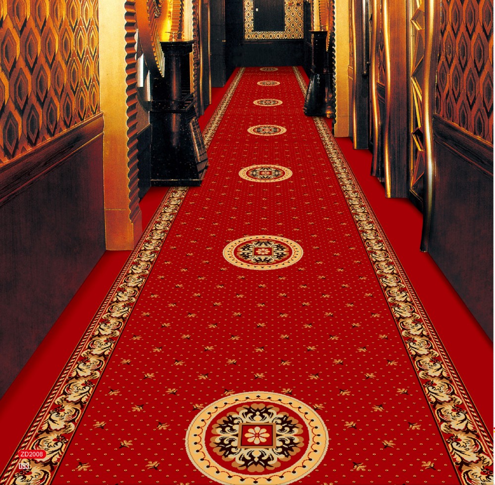 Wedding PVC Carpet Flooring / Polyester Carpet Tiles Woven Technics