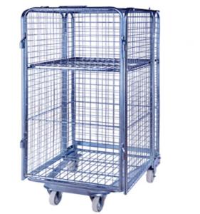 Quality Wire Steel Storage Container Foldable Steel Pallet Cage Pallet wholesale