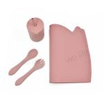 CE CPC Multicolor Silicone Dinner Plate Set BPA Free