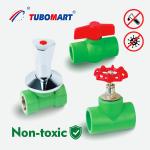 20 - 110mm Plastic PPR Stop Ball Valve Hot And Cold Water Supply Stop Valve