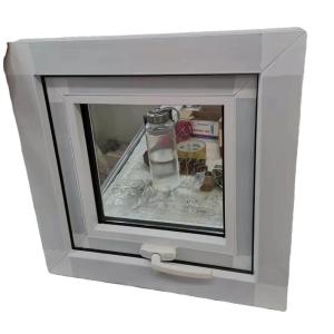 Quality Heat Insulated Vertical PVC Windows White Double Glazed Awning Windows wholesale