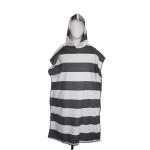 Embroidered Logo Hooded Microfiber Poncho Towel Surf Poncho For Kids