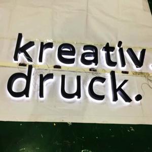 Quality Matte Metal Backlit Letter Sign 50000 Hours Lifetime wholesale