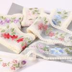 Embroidery Wired Organza Ribbon 85mm Single Face Printed Organza Ribbon
