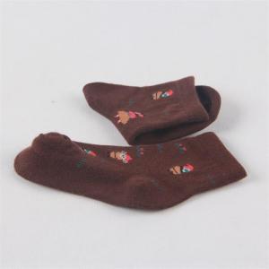 Quality Classic customized christmas santa claus design cozy thick cotton terry socks for baby wholesale