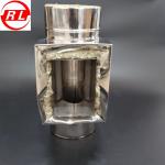 Black Powder Coating 0.016" 22G Spigot Stove Pipe Cleanout Tee