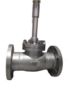 Quality Stainless Steel Cryogenic Globe Valve Flange Connection 1 Year Warranty wholesale