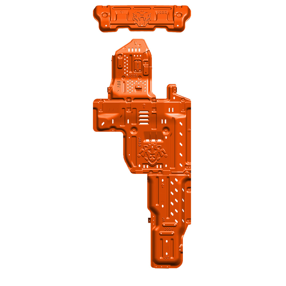 5mm Thickness Aluminum Orange Set Wrangler JL Skid Plate 19 for Off-Road Performance