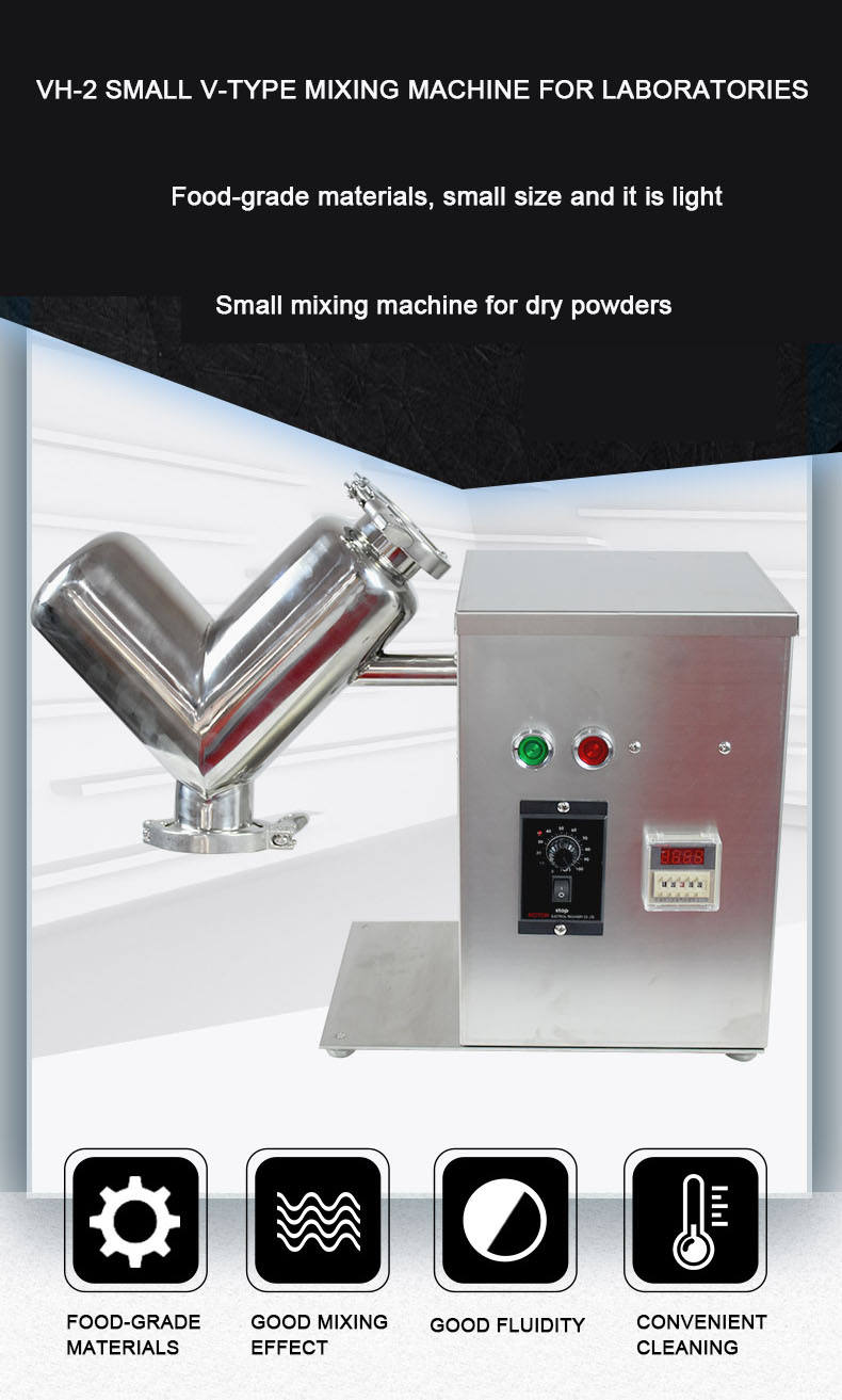 Energy Mining V-Type Cone Detergent Mixer for Dry Powder 10L 50L 100L 300L 500L