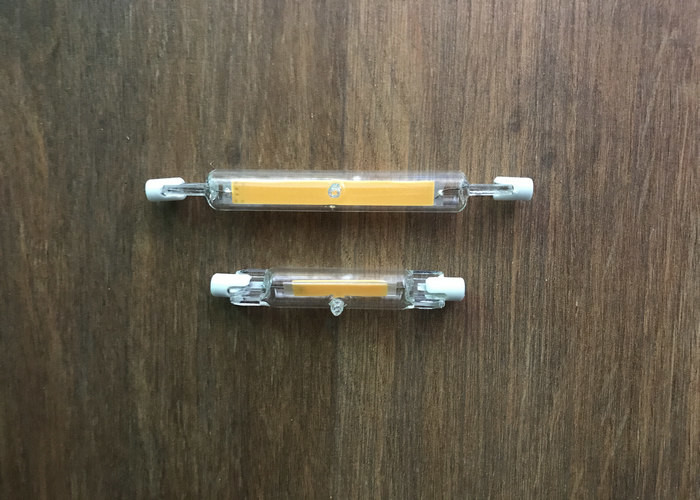 6 Watt G4 LED Lights 600LM 118MM Clear Glass / COB R7S LED Bulb