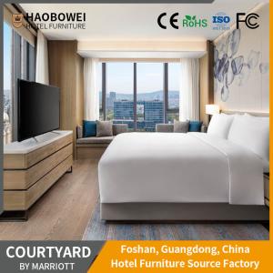 Quality Curved Backrest Foshan 4 Star King Size Bedroom Set Marriott Resort Hotel Furniture wholesale