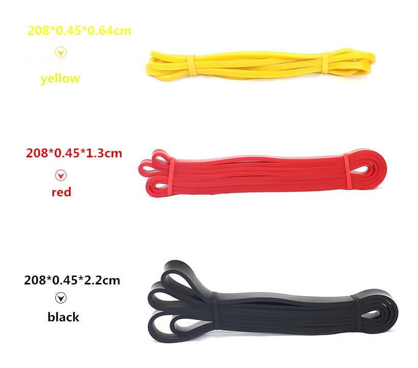 208CM Heavy Resistance Band And Tube Loop Band Exercises Power Training