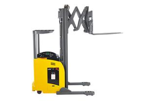 China AC Motor Double Reach Forklift Reach Distance 1200mm Good Turning Performance on sale
