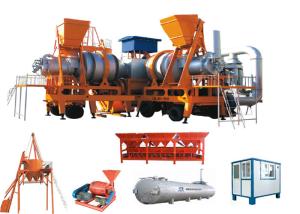 Quality 1m3 Output Highway Asphalt Batch Mix Plant , 60tph / 80tph Mobile Drum Mix Plant wholesale