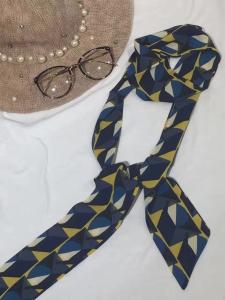 Quality 2017 wholesale assorted viscose ribbon seersucker Imitated silk neck scarf for women 8*150cm wholesale