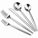 deluxe Polished 24pc 1810 Stainless Steel Flatware Sets for daily use