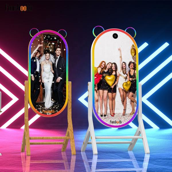 Interactive Touch Screen Instant Printing Photo Booth Mobile Digital Mirror