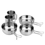 Lightweight Outdoor Cookware Set Nonstick For Family Hiking