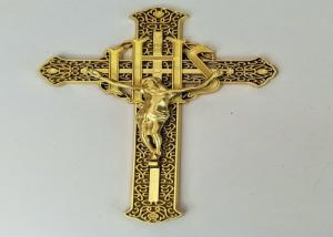 Quality 29×16cm PP Casket Crucifix For Coffin Lid Decorating wholesale