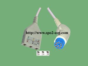 Quality 12 Feet ECG Wires / TPU ECG Patient Cable 10 Pin Compatible Artema wholesale