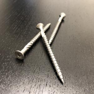 Quality 8G x 40mm Stainless Steel 304#10 Star Drive Double CSK Head w/ Ribs, Type 17 Point Outdoor Deck Screws wholesale