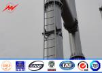Galvanization 25M High Mast Tower Flange Tubular Steel Monopole Communication
