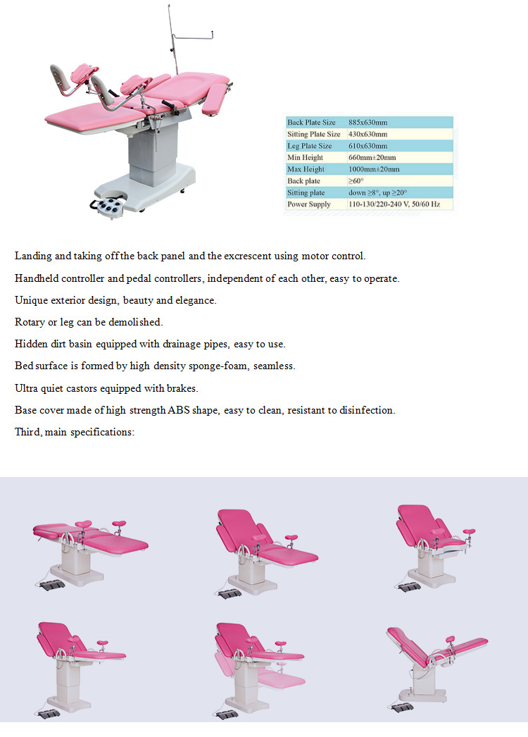 Top Quality Electric Obstetric Labor And Delivery Bed For Women Giving Birth