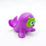 BPA Free Soft Cute Rubber Bath Toys Set Cartoon Characters Shaped For Baby
